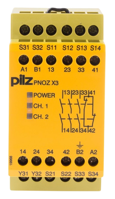 Safety Relay- Dual Channel 24V Ac/Dc